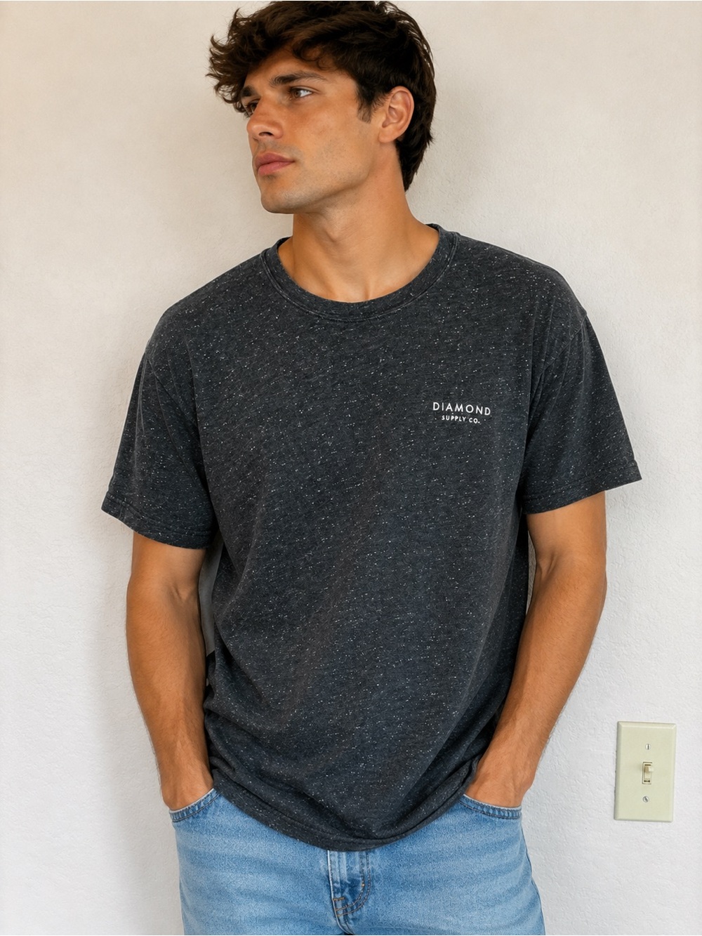 Diamond Supply Co. Men’s T-Shirt – Charcoal Gray – Size XL